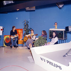 Negative - Women on the Set of a Test Television Broadcast, Carlton, 1973