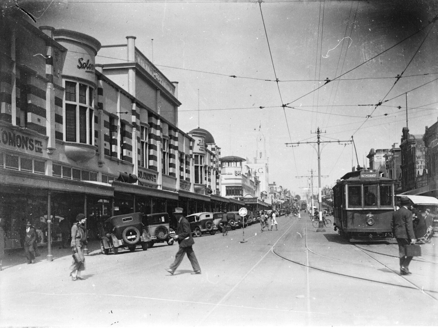 Negative Moorabool Street, Geelong, Victoria, circa 1935