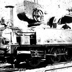 Negative - Victorian Railways, No.3 Steam Crane Locomotive (formerly Z-526), Victoria, circa 1920