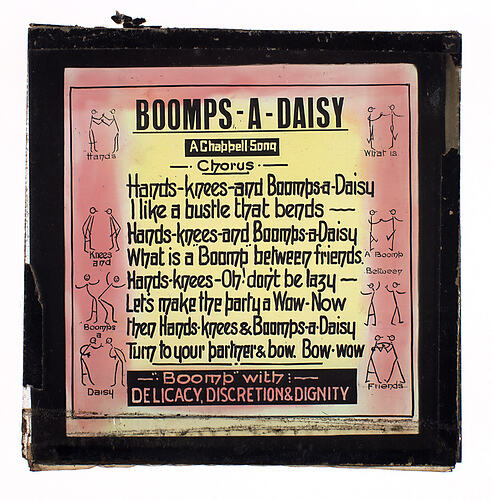 Lantern Slide - 'Boomps-A-Daisy'