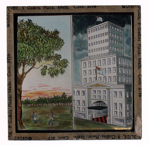 Lantern Slide - Universal Opportunity League, Building