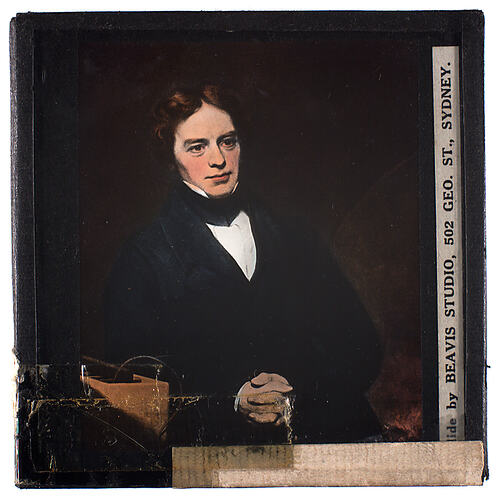 Lantern Slide - Universal Opportunity League, Male Portrait