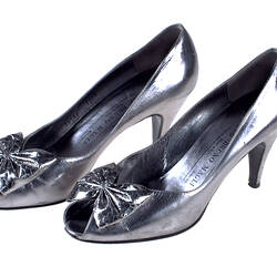 Shoes - Bruno Maglio, Peep-toe, Silver