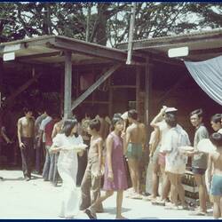 Digital Image - Vietnamese Refugees Queuing For Meals, Belfield Transit Camp, Kuala Lumpur, Malaysia, 1978-1979