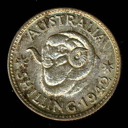 Coin - 1 Shilling, Australia, 1942