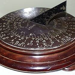 Sundial - Horizontal, Mahogany & Slate, circa 1930