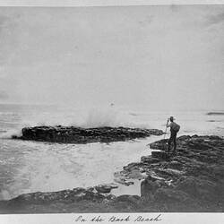 Photograph - 'On the Back Beach', by A.J. Campbell, Phillip Island, Victoria, Nov 1896