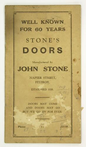 Catalogue - John Stone's Doors