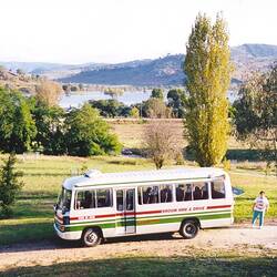 Digital Photograph - Bus of Attendees Going to the Tallangatta Women on Farms Gathering, Tallangatta, 1993