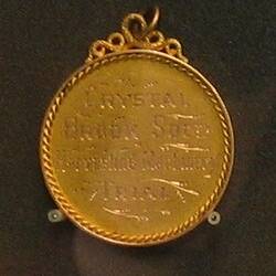 Medal - Crystal Brook Society, Harvesting Trial, Crystal Brook, South Australia, 20 Nov 1901