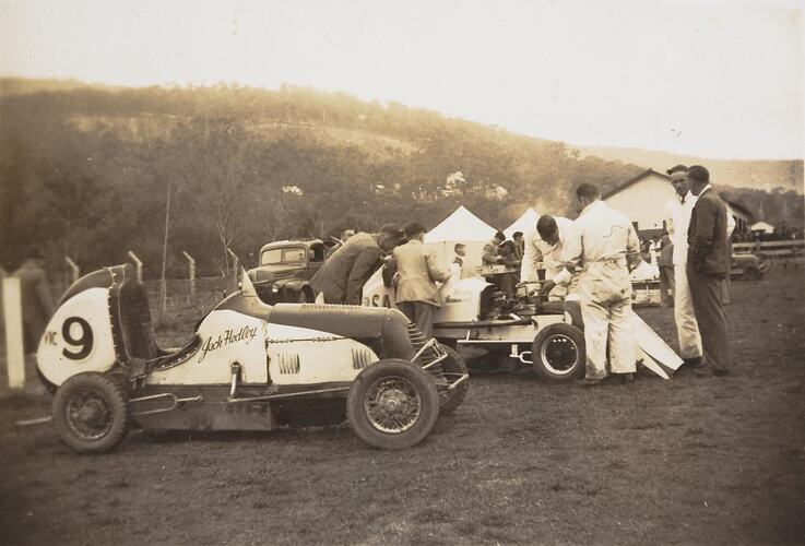 Digital Photograph - 'Midget Car' Meeting & Race, Ferntree Gully, 1948