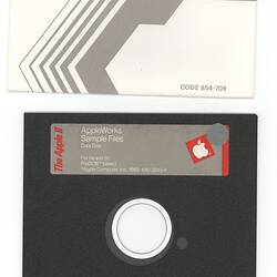 5¬" floppy disk and sleeve.