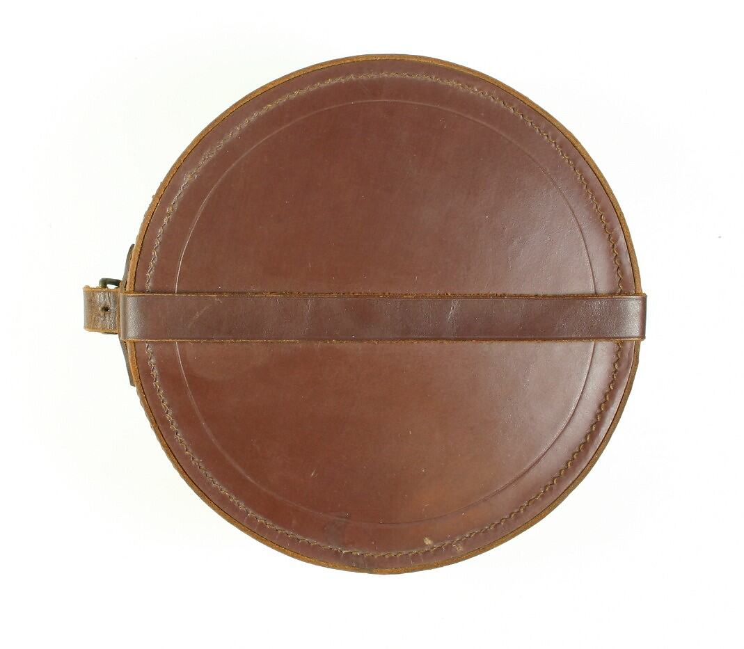 Collar Box & Collars Leather & Silk, early 20th century