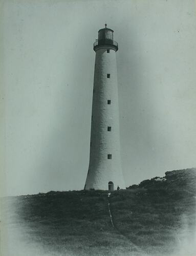 Cape Wickham Lighthouse erected 1861. Height 145 feet.