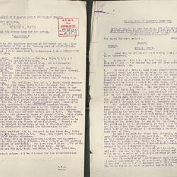 Diary - World War I, 13th Australian Field Ambulance, 1916-1919