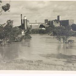 Photograph - Kodak Australasia Pty Ltd, Yarra River in Flood, Abbotsford, Victoria, Dec 1934