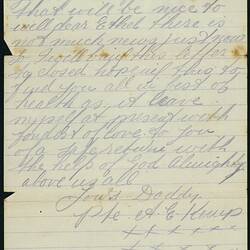 Letter - Private Albert Edward Kemp to Ethel Kemp, Personal, 12 Jul 1917