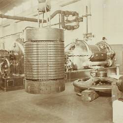 Photograph - Melbourne Electric Supply Co, No.3 Turbo-Alternator Set Curtis Rotor, Richmond, Victoria, Jul 1910