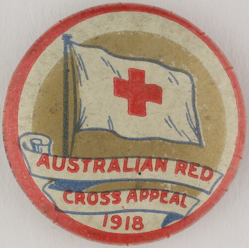 Badge - 'Australian Red Cross Appeal', World War I, 1918