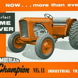 Descriptive Booklet - Chamberlain Champion Mk II Industrial Tractor, circa 1960