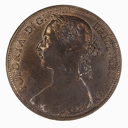 Coin - Penny, Queen Victoria, Great Britain, 1894 (Obverse)