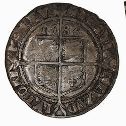 Coin - Sixpence, Elizabeth I, England, Great Britain, 1586 (Reverse)