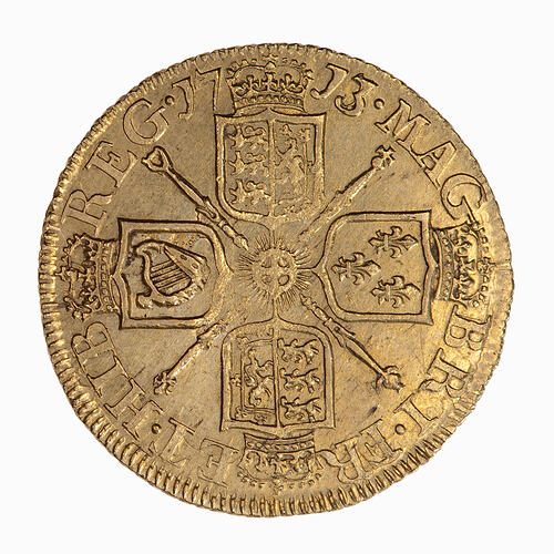 Coin - Half-Guinea, Queen Anne, Great Britain, 1713 (Reverse)