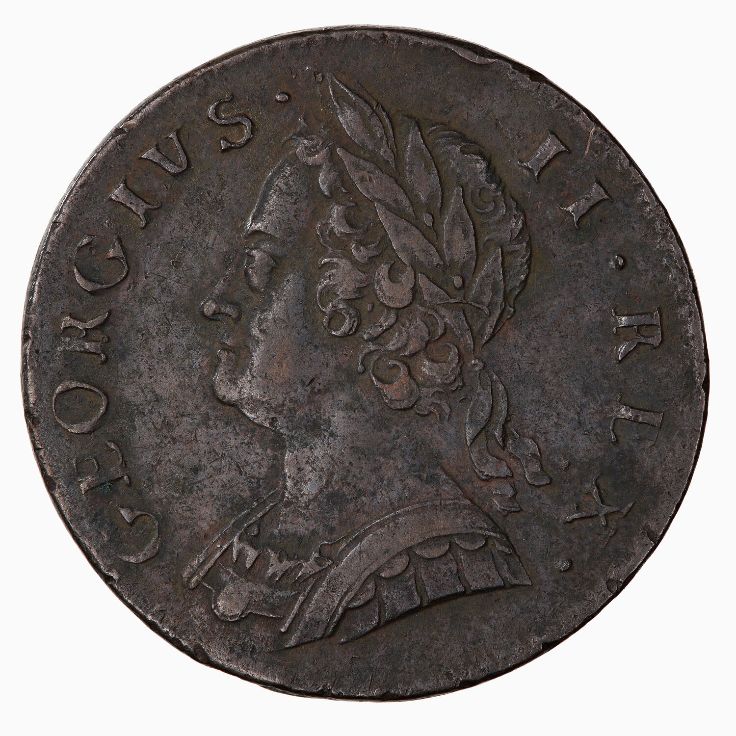 Coin - Halfpenny, George II, Great Britain, 1747