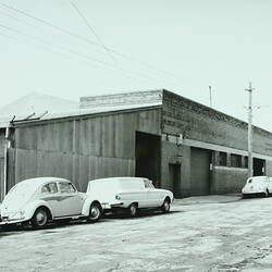 Photograph - Kodak Australasia Pty Ltd, Streetscape of Grosvenor Street Garage, Kodak Factory, Abbotsford, 1961
