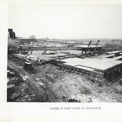 Photograph - Kodak, 'Canteen in Early Stages of Construction', Coburg, 1960