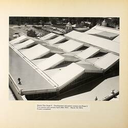 Photograph - Roof of Eastern Annexe, Exhibition Building, Melbourne, 1973