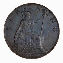 Coin - Farthing, Queen Victoria, Great Britain, 1899 (Reverse)