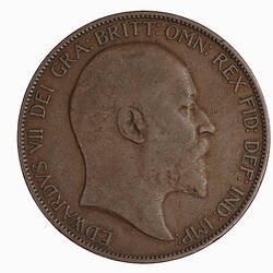 Coin - Penny, Edward VII, Great Britain, 1906 (Obverse)