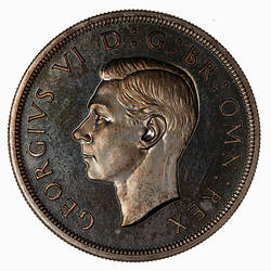 Proof Coin - Crown, George VI, Great Britain, 1937 (Obverse)