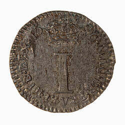 Coin - Penny, James II, Great Britain, 1686 (Reverse)