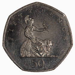 Coin - 50 Pence, Elizabeth II, Great Britain, 1997