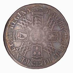 Coin - Halfcrown, William and Mary, Great Britain, 1693 (Reverse)