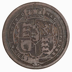 Coin - Shilling, George III, Great Britain, 1820 (Reverse)