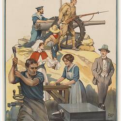 Poster - 'Are YOU in This'?, British, World War I, circa 1915