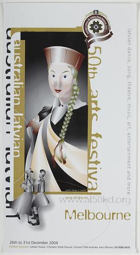 Poster - 50th Australian Latvian Arts Festival, Dec 2004