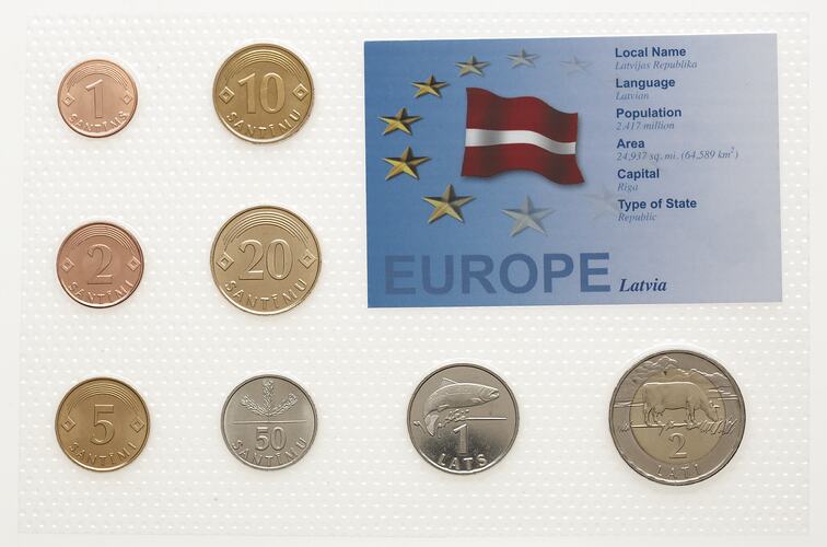 Coin Set - 'The Last Coins', Latvia, 2004