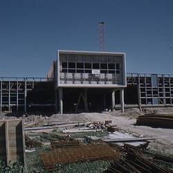 Slide - Kodak Australasia Pty Ltd, Testing & Photo-Processing Building 7, Framework Construction, Kodak Factory, Coburg, 1958