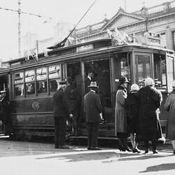 Negative - Newtown Tram, Geelong, Victoria, 1927