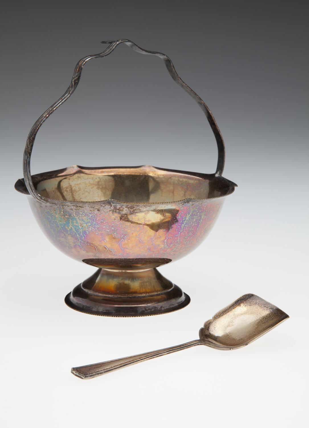 Sugar Bowl & Spoon Savoy, Silver Plate, circa 1957