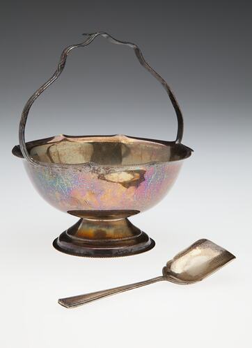 Sugar Bowl & Spoon - Savoy, Silver Plate, circa 1957