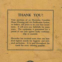 Electrolux Manual