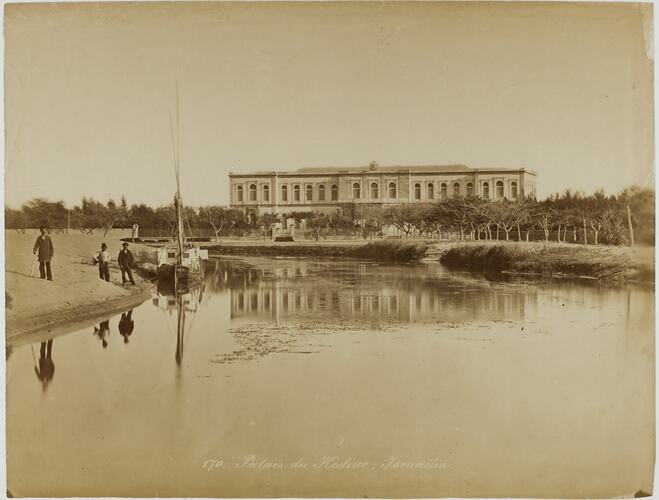 Photograph - Ismailia Palace and Suez Canal, Ismailia, Egypt, circa 1880