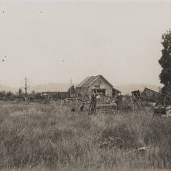 Photograph - 'Depot of Abandoned Agricultural Machinery, near Peronne', France, circa 1918