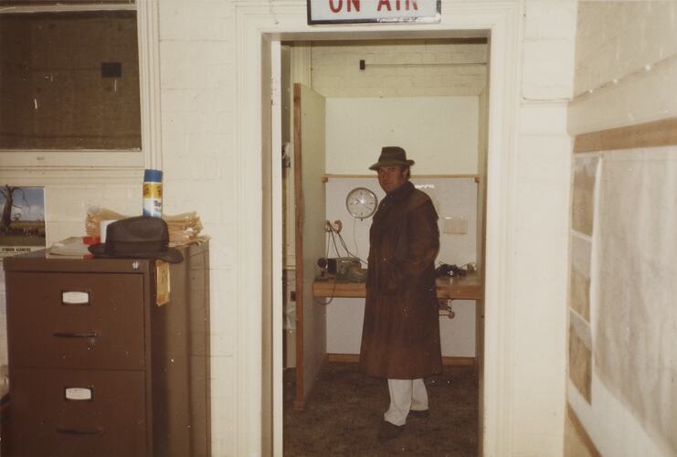 Broadcasting Booth, Newmarket Saleyards, Sept 1985