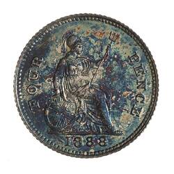 Coin - 4 Pence, British Guiana & West Indies, 1888
